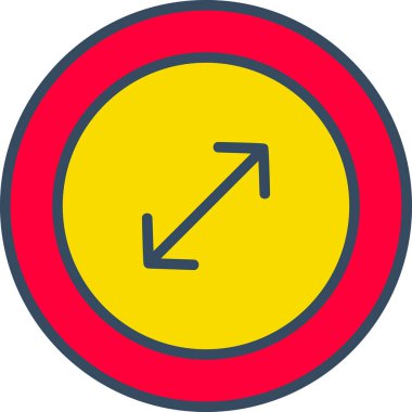 Vektör illüstrasyonu, yuvarlak simge