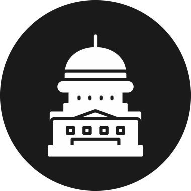 vector illustration of capitol icon