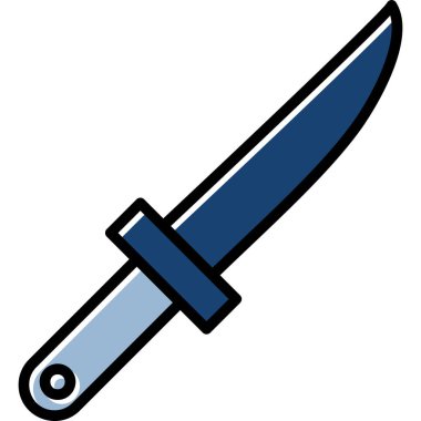 Bıçak. Web simgesi basit illüstrasyon