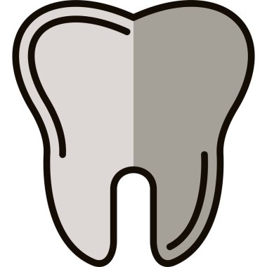 vektör çizim diş çizgi film