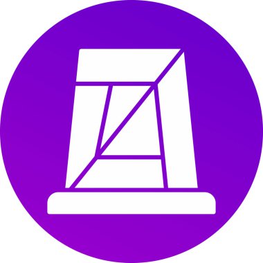 Modern b 'nin vektör illüstrasyonu inşa simgesinden yoksun