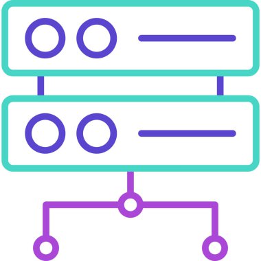 Veri. Web simgesi basit illüstrasyon