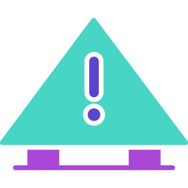 Alarm uyarı simgesi düz biçimli