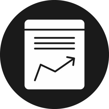 Bir grafiğin vektör illüstrasyonu, diyagram simgesi