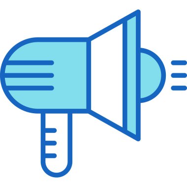 Megafon ikonu vektör illüstrasyonu