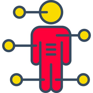 man simgesi, vektör illüstrasyonu