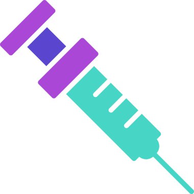 Şırınga simgesi basit illüstrasyon