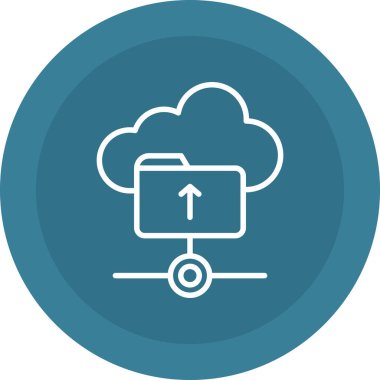 Bulut simgesi vektör illüstrasyonu