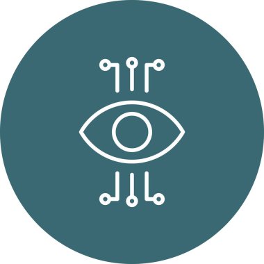 Göz simgesi vektör illüstrasyonu