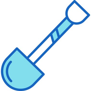 Kürek. Web simgesi basit illüstrasyon