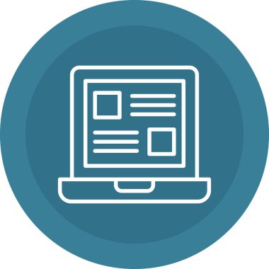 bilgisayar simgesi vektör illüstrasyonu