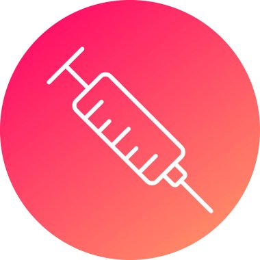 Şırınga ikonu. Vektör illüstrasyonu