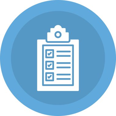 Kontrol listesi düz vektör deseni