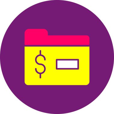 vektör cüzdanı illüstrasyonu