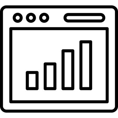 anahat biçiminde analitik iş grafiği simgesi