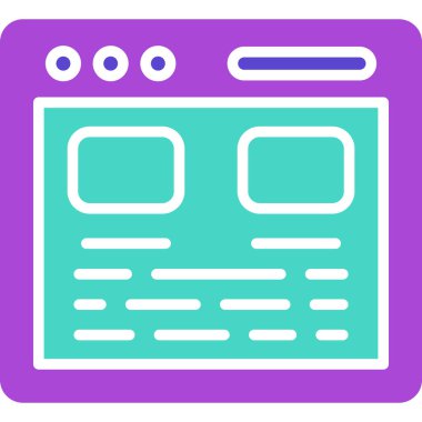 Web simgesi vektör illüstrasyonu