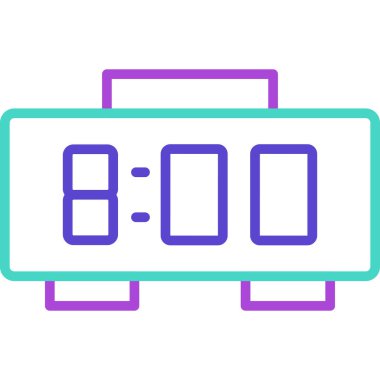 Zaman doldu. Web simgesi basit tasarım