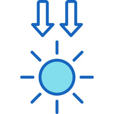 Güneş Simgesi Vektör illüstrasyonu