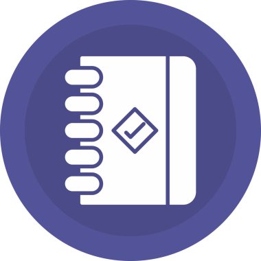 Bir kitap simgesinin vektör illüstrasyonu