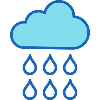 Bulut simgesi vektör illüstrasyonu