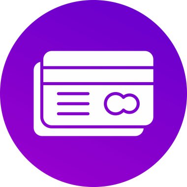 Kredi kartı simgesinin vektör çizimi