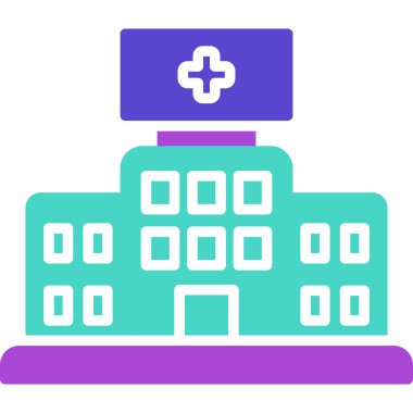 Hastane Simgesi Vektör İllüstrasyonu