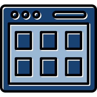 seo modern simgesinin vektör illüstrasyonu