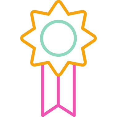 ödül web renk ikonu vektör illüstrasyonu