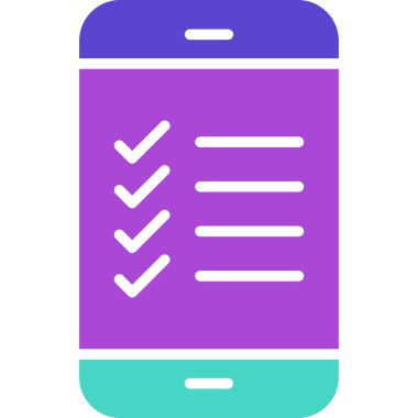Kontrol listesi. Web simgesi vektör illüstrasyonu