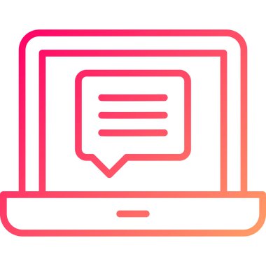 chat web icon simple illustration