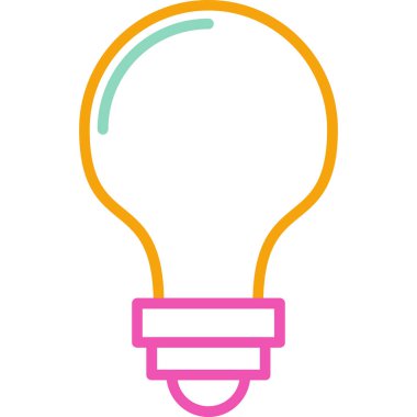 Ampul. Web simgesi basit illüstrasyon