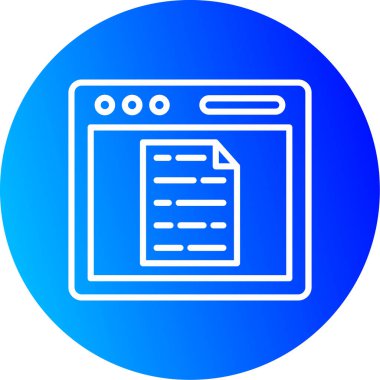 Belge simgesinin vektör illüstrasyonu