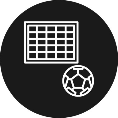 vektör futbol simgesi illüstrasyonu