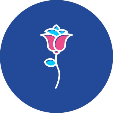 güzel çiçekler dekoratif çizgi simgesi