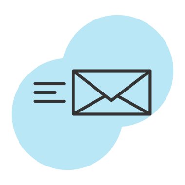 e- posta ve ileti simgesi, vektör tasarımı