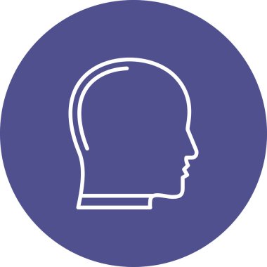 adam profili kafa profili, vektör, illüstrasyon, simge, vektör