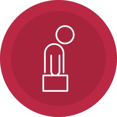 İş simgesinin vektör illüstrasyonu