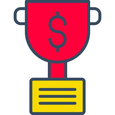 Trophy Düz Vektör Simgesi