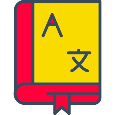 Bir harf simgesinin vektör illüstrasyonu