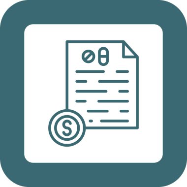 Bill dollar vektör simgesi düzenlenebilir