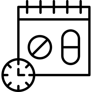 Zaman simgesi vektör illüstrasyonu