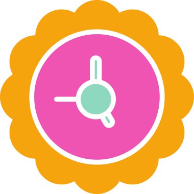 Çiçek. Web simgesi basit illüstrasyon