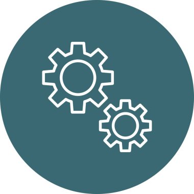 dişli simgesi. vektör illüstrasyonu