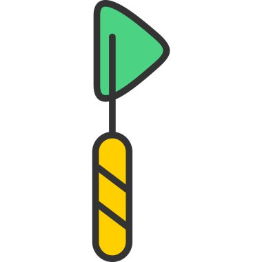 ok vektörü renk çizgisi simgesi