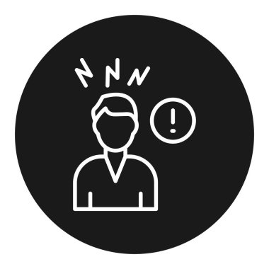 İnsanların vektör çizimi ve simge, insan ve insan yüzü işareti