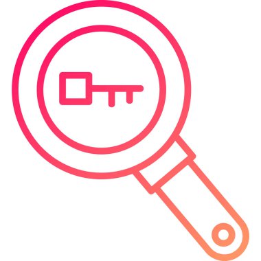 Büyüteç. Web simgesi basit illüstrasyon