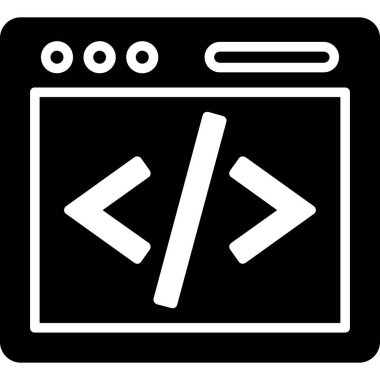 Web simgesi, vektör illüstrasyonu