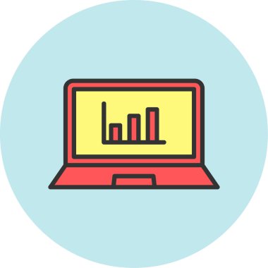 Bilgisayar. Web simgesi basit illüstrasyon