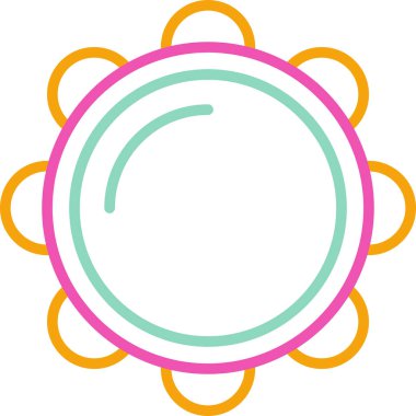 çiçek simgesi vektör illüstrasyonu