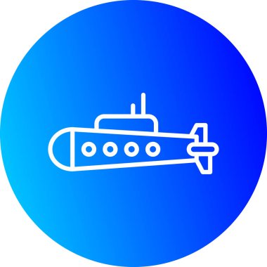 denizaltı ağ simgesi vektör illüstrasyonu